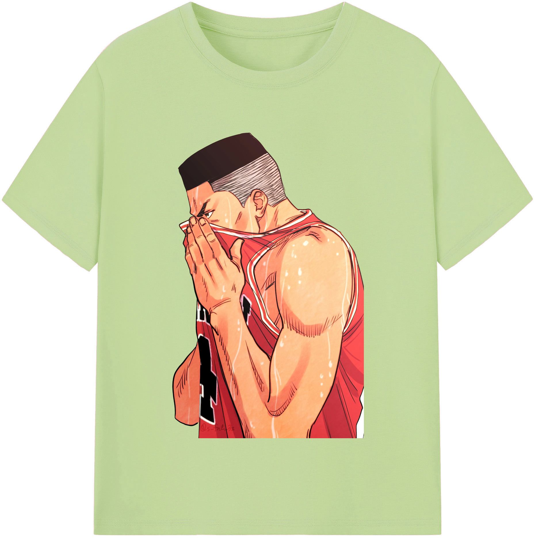 SLAM DUNK／スラムダンク 綿100％半袖Tシャツ（フロントプリント）